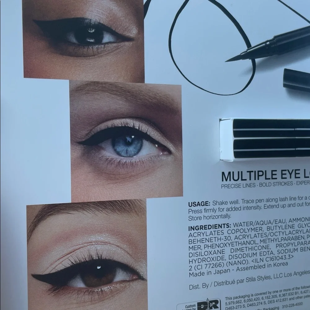 Stila Waterproof Liquid Eyeliner — Black 2 pack